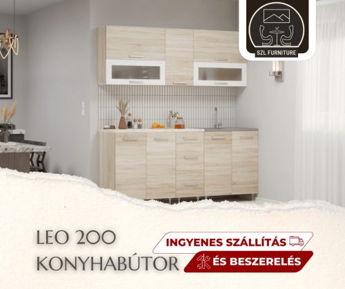 Leó Konyhabútor 200 cm (Mosogatótálcával)