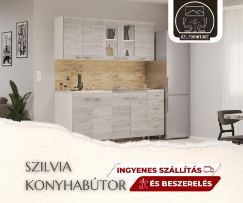 Szilvia Konyhabútor 200 cm (Mosogatótálcával)